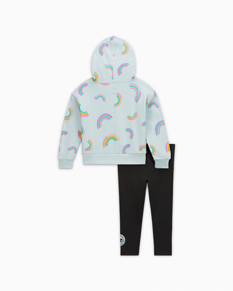 Converse Rainbow Hoodie & Leggings Set Zwart | 082379NWU