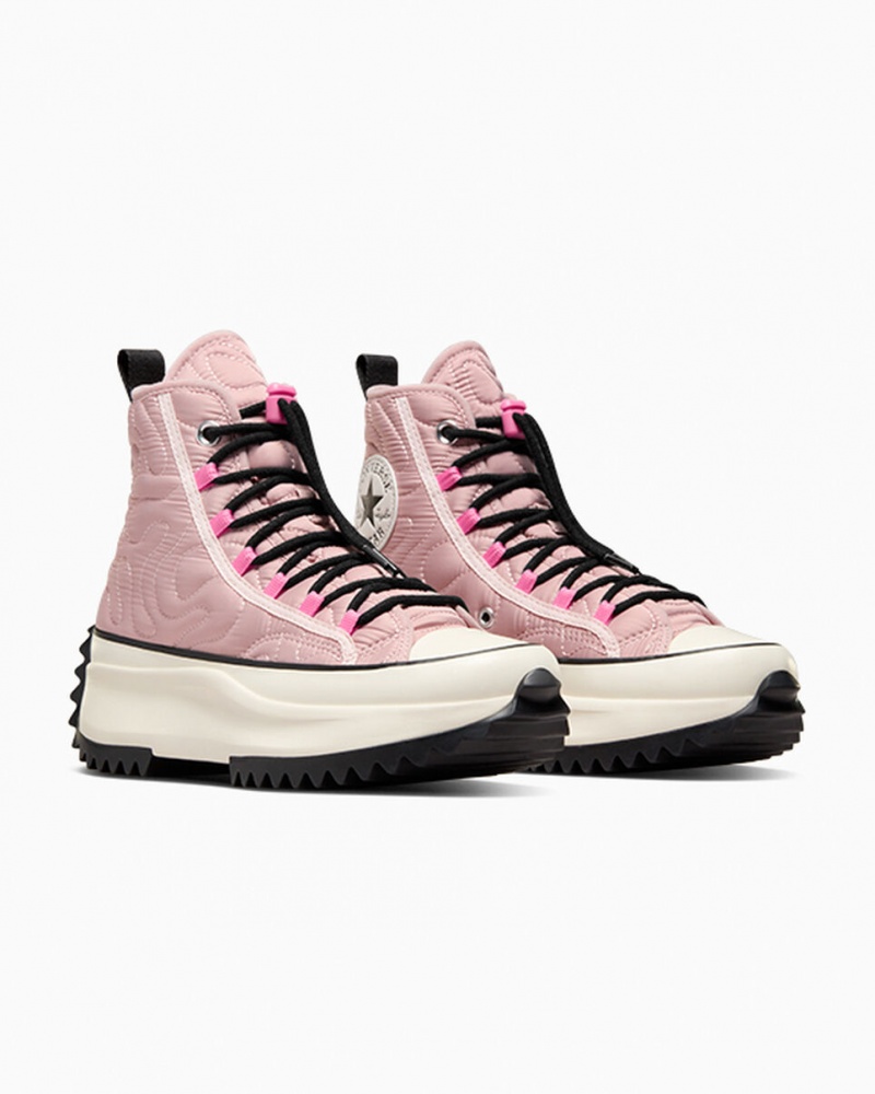 Converse Run Star Hike Platform Gewatteerd Roze Zwart | 234508ZKY