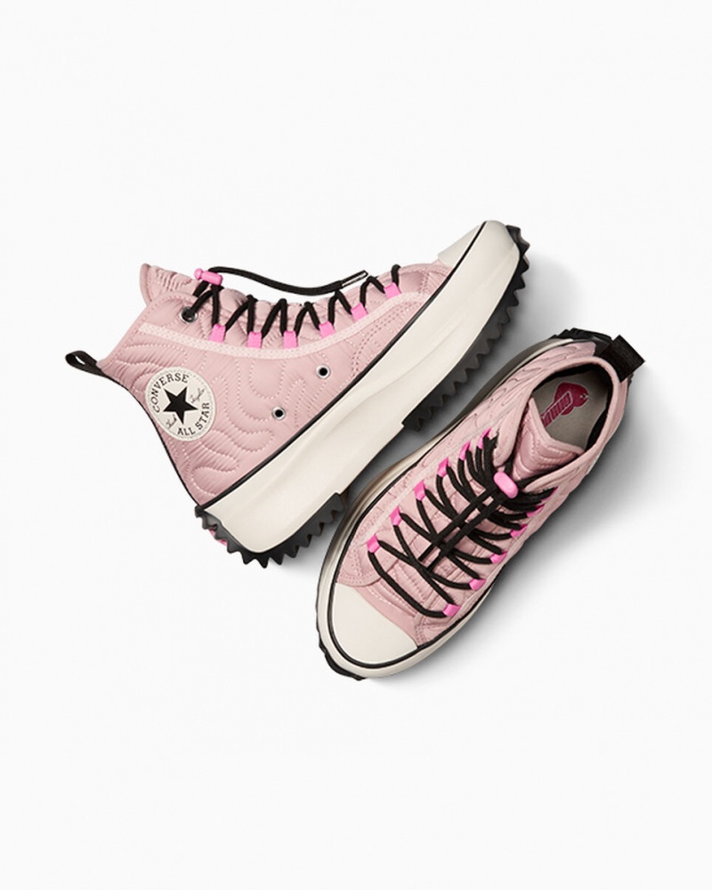 Converse Run Star Hike Platform Gewatteerd Roze Zwart | 234508ZKY