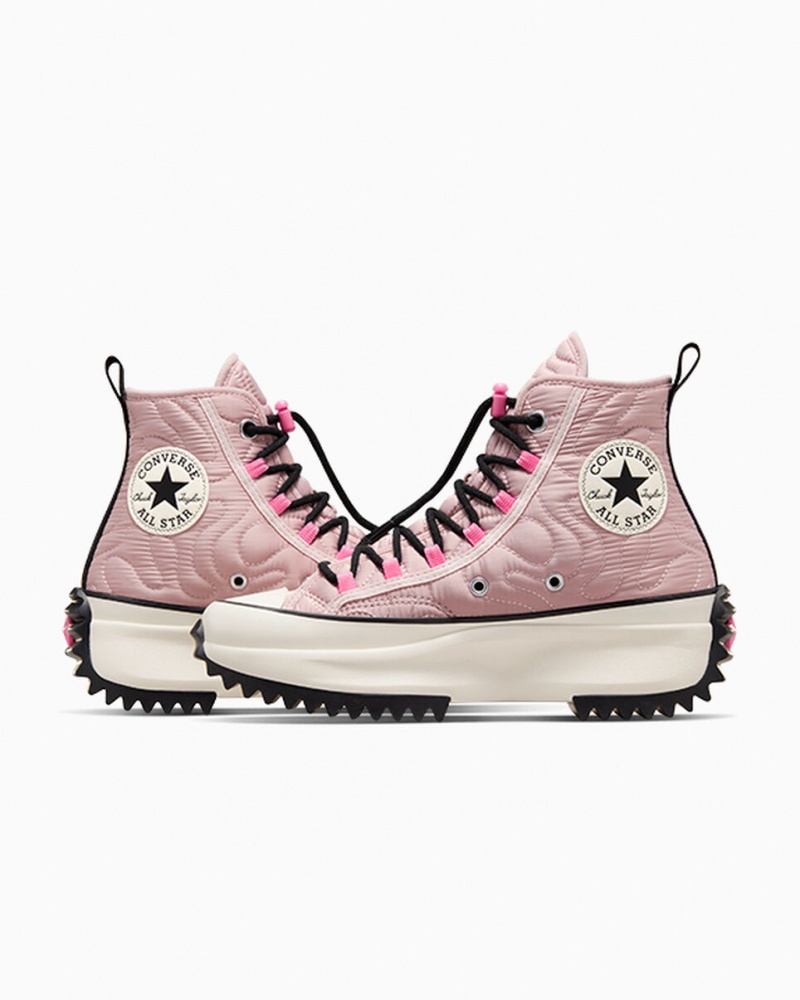 Converse Run Star Hike Platform Gewatteerd Roze Zwart | 234508ZKY