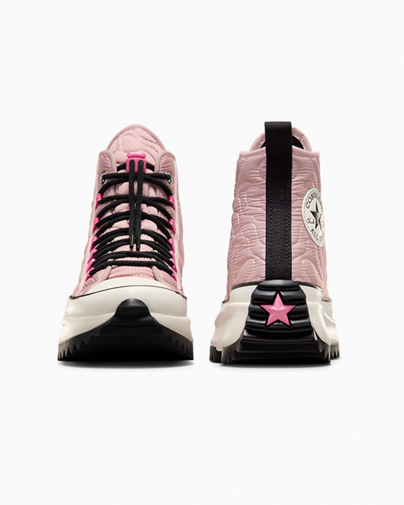 Converse Run Star Hike Platform Gewatteerd Roze Zwart | 234508ZKY