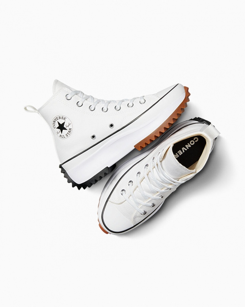 Converse Run Star Hike Platform Wit Zwart | 029376FSX