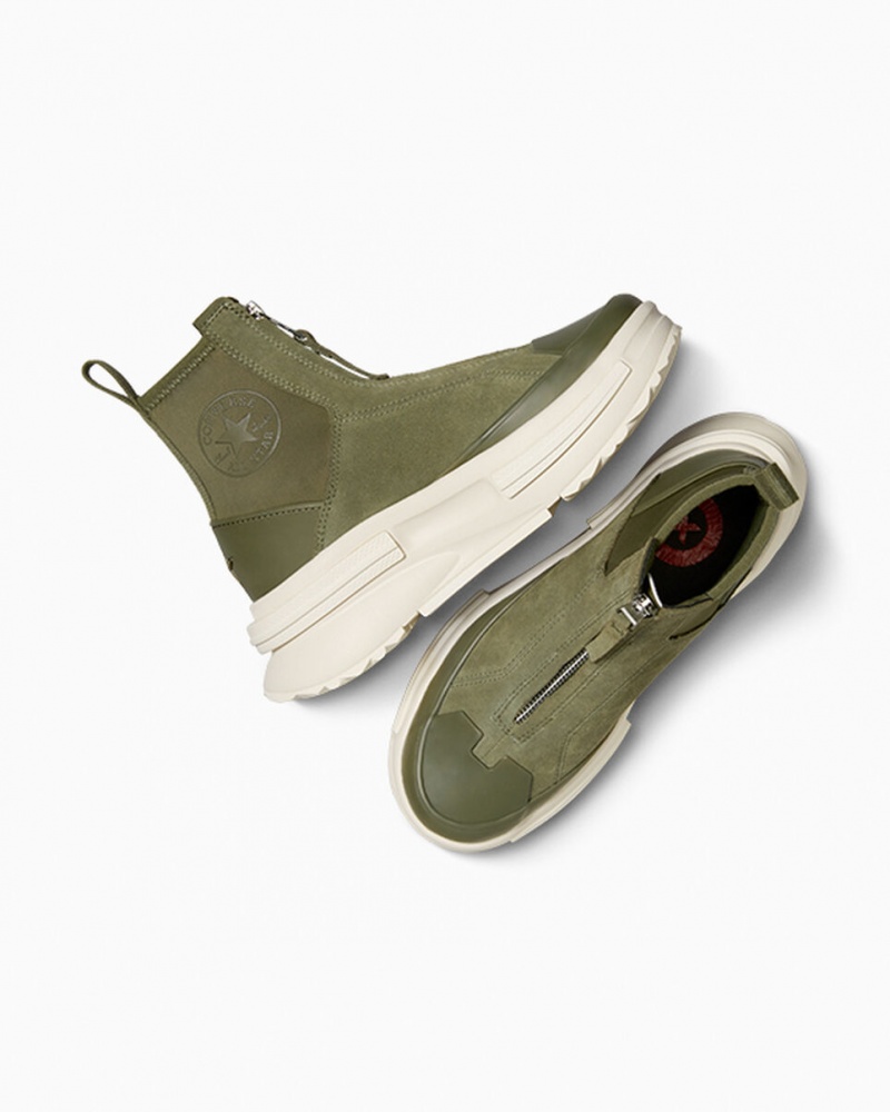 Converse Run Star Legacy Chelsea CX Platform Suede Utility / Egret / Egret | 570816MKQ