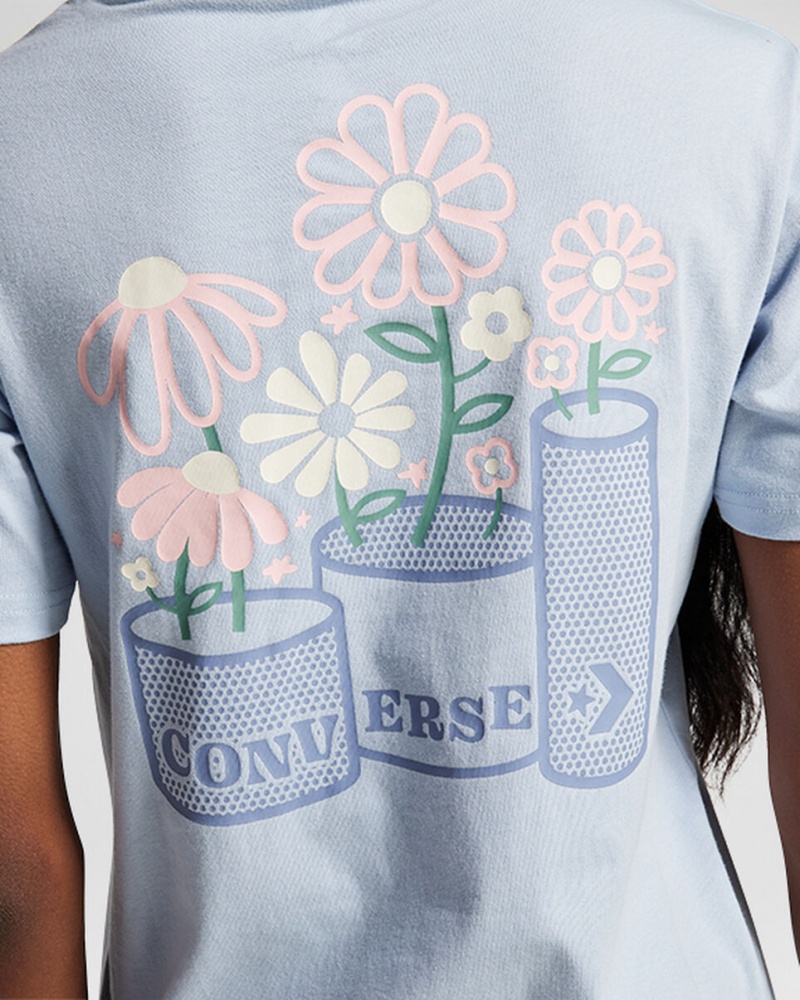 Converse Spring Blooms T-Shirt Grijs | 364518QAE