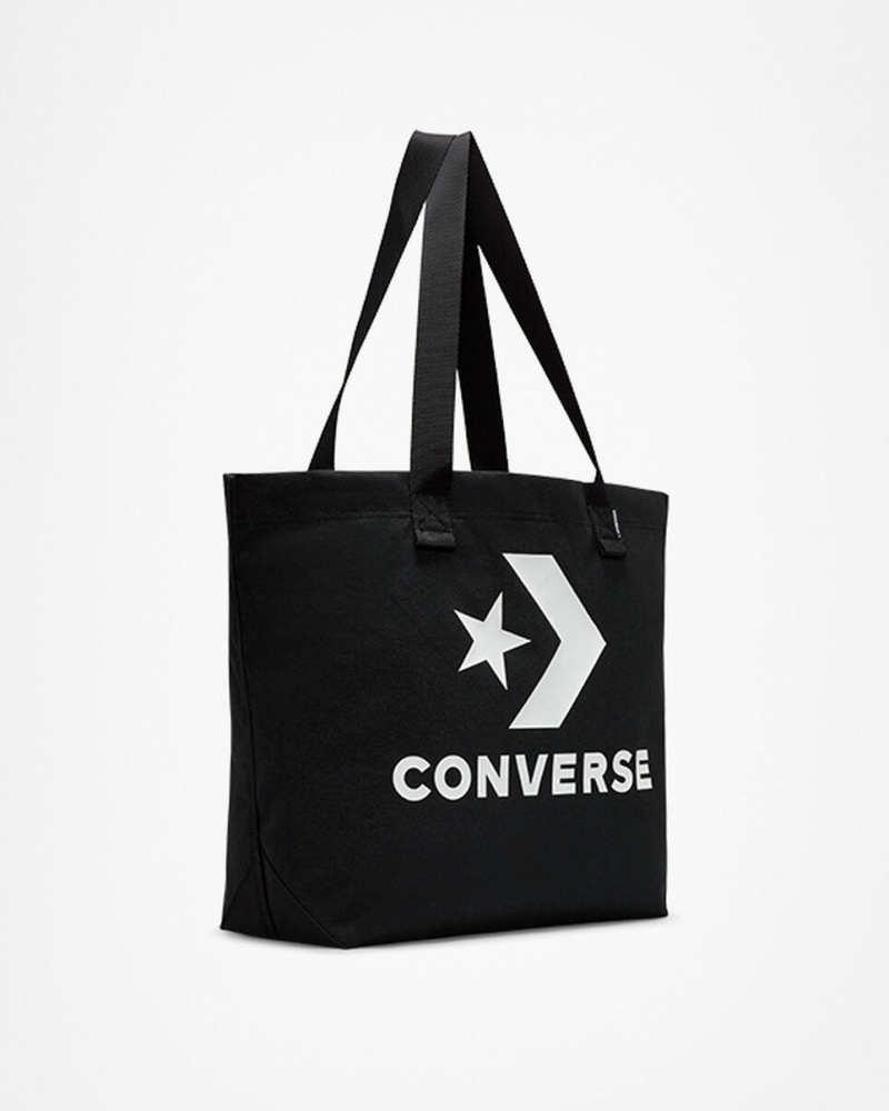 Converse Star Chevron Tote Zwart Wit | 835076UHM