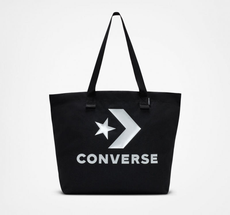 Converse Star Chevron Tote Zwart Wit | 835076UHM