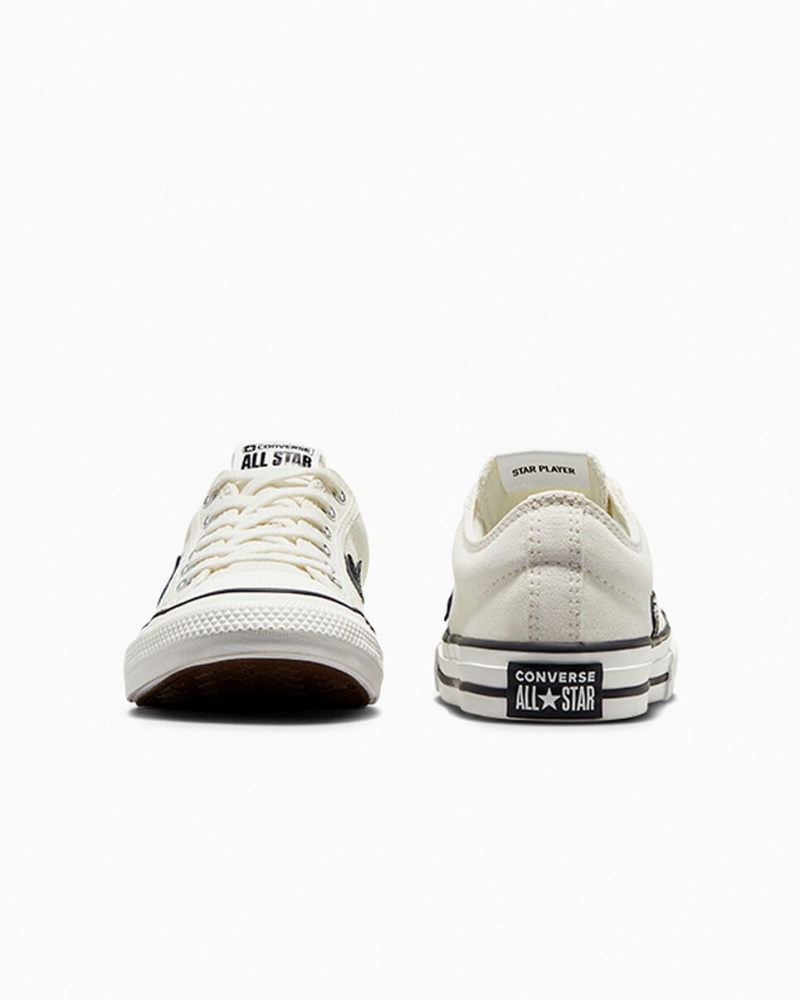 Converse Star Player 76 Wit Zwart | 356149LRM