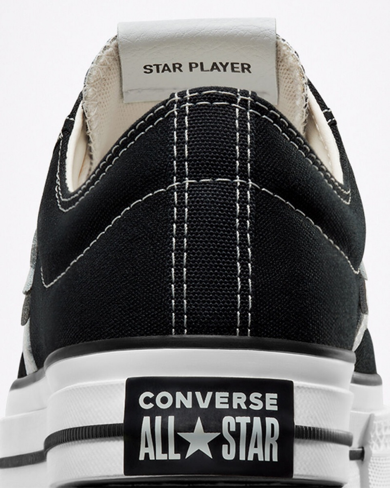 Converse Star Player 76 Zwart Wit Zwart | 609457IHL