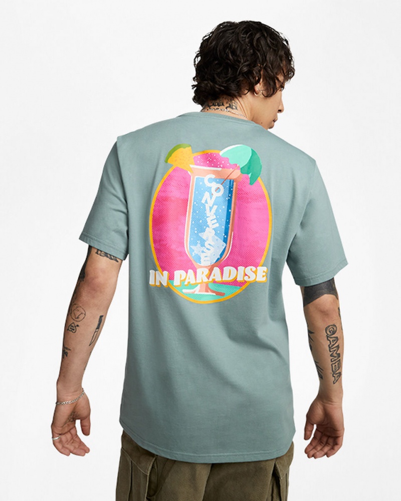 Converse Tropical Drink T-Shirt Grijs | 237840ESZ