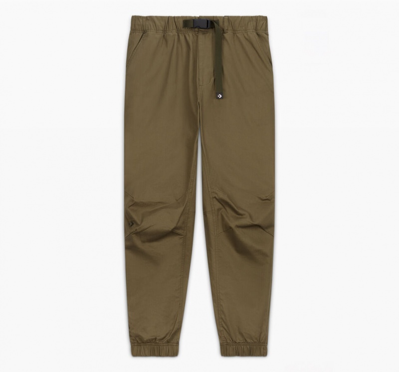 Converse Woven Utility Jogger Khaki | 031659KXS