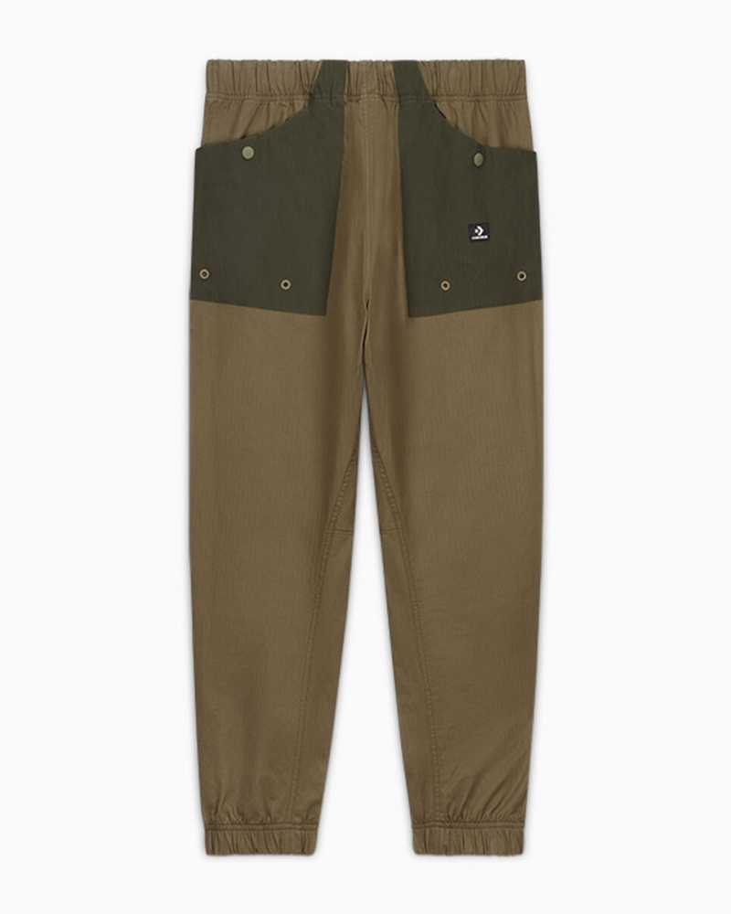 Converse Woven Utility Jogger Khaki | 478623JGE 